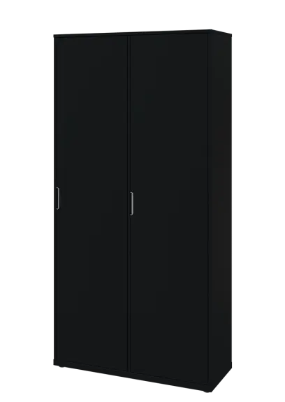 KSR6-81 P skříň šatní, 2x výsuvné ramínko, 2053x1022x400 mm, provedení pravé, černá